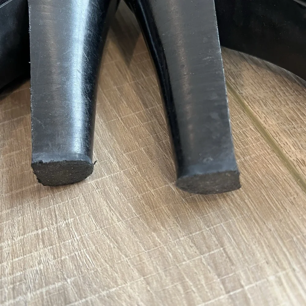 JESSICA SIMPSON Tulip Cuffed Over the Knee High Boots Black Suede Size 7.5B‎